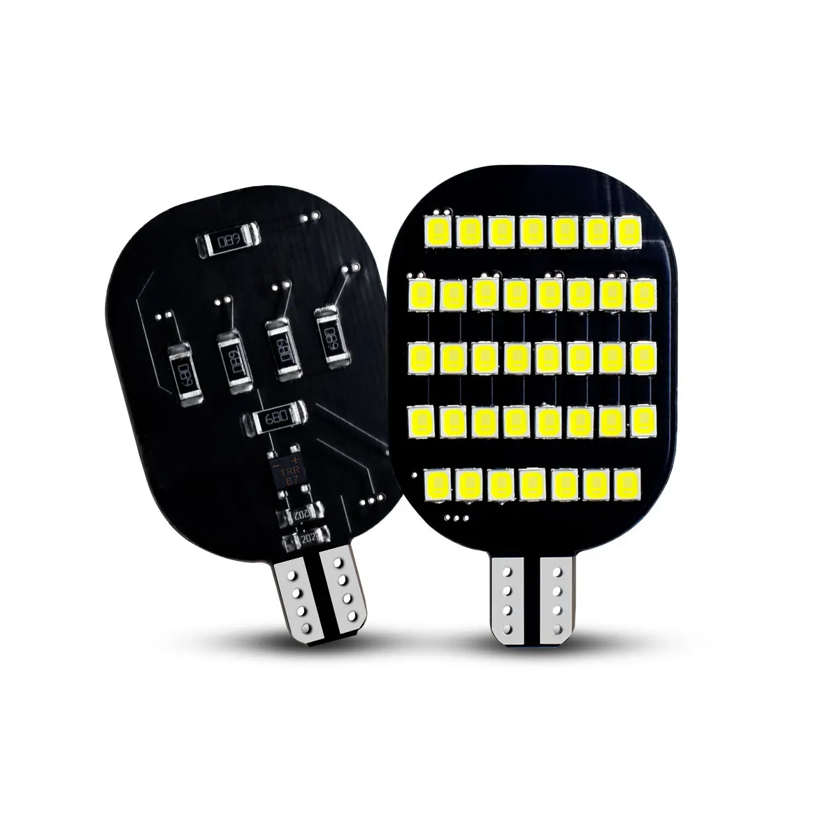 

2 шт. T10 W5W WY5W светодиодные лампы 12 В/24 В 6000 К 2835 чипов автомобильные сигнальные лампы для автомобиля/грузовика парковочный привод клин чтение стоп-сигнал