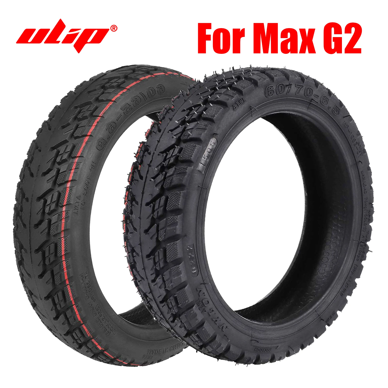 Ulip For Ninebot Max G2 Electric Scooter Front Rear Off-Road Tyre 60/70-6.5 and 60/65-6.9 Tire Thicken Tubeless Tire Accessories