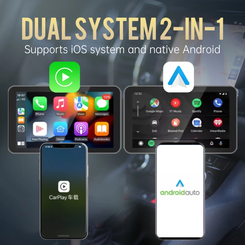 Adapter bezprzewodowy CarPlay OTA, oryginalny przewodowy CarPlay z samochodu na bezprzewodowy, Android Auto na bezprzewodowy CarPlay, bezprzewodowe połączenie CarPlay, konwersja.