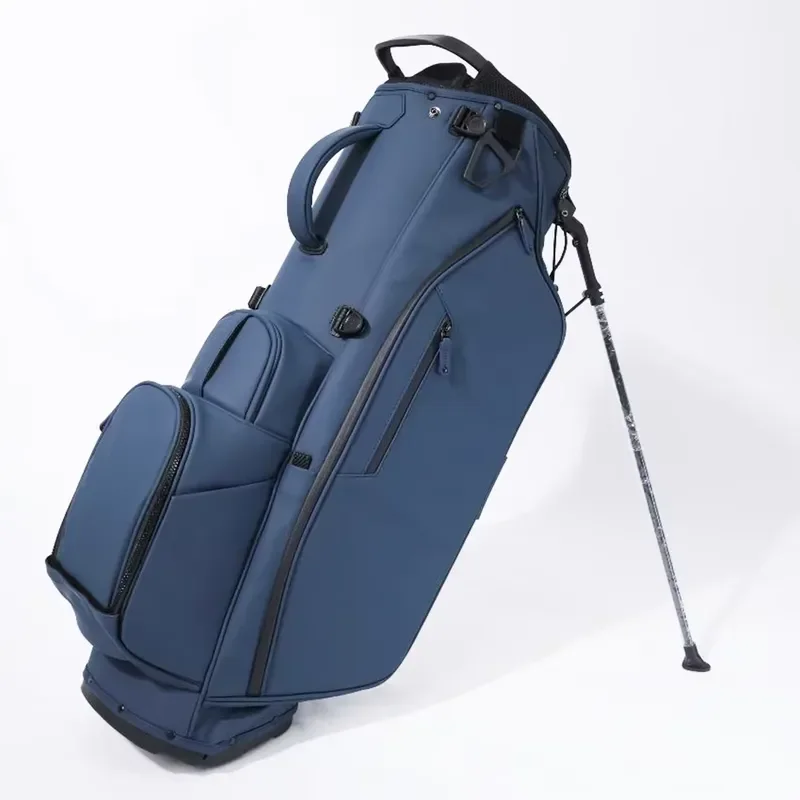 ASL GOLF Lightweight 14 Way Stand Bag Waterproof PU Leather Golf Club Organizer for Men Custom Logo Portable Carry Case