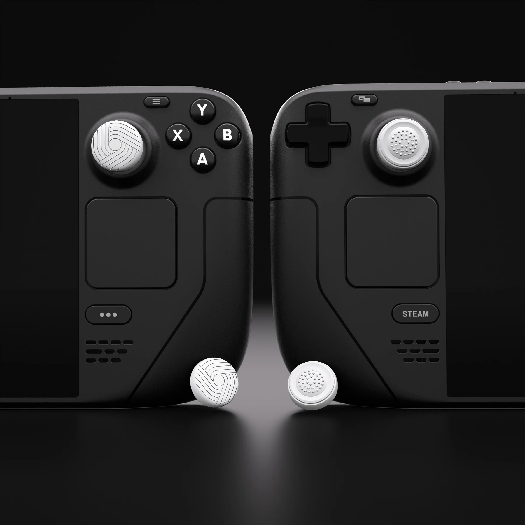 PlayVital tapas de agarre de pulgar para Steam Deck LCD y OLED, tapas de Joystick para PS Portal Remote Player - Samurai y Guardian Edition