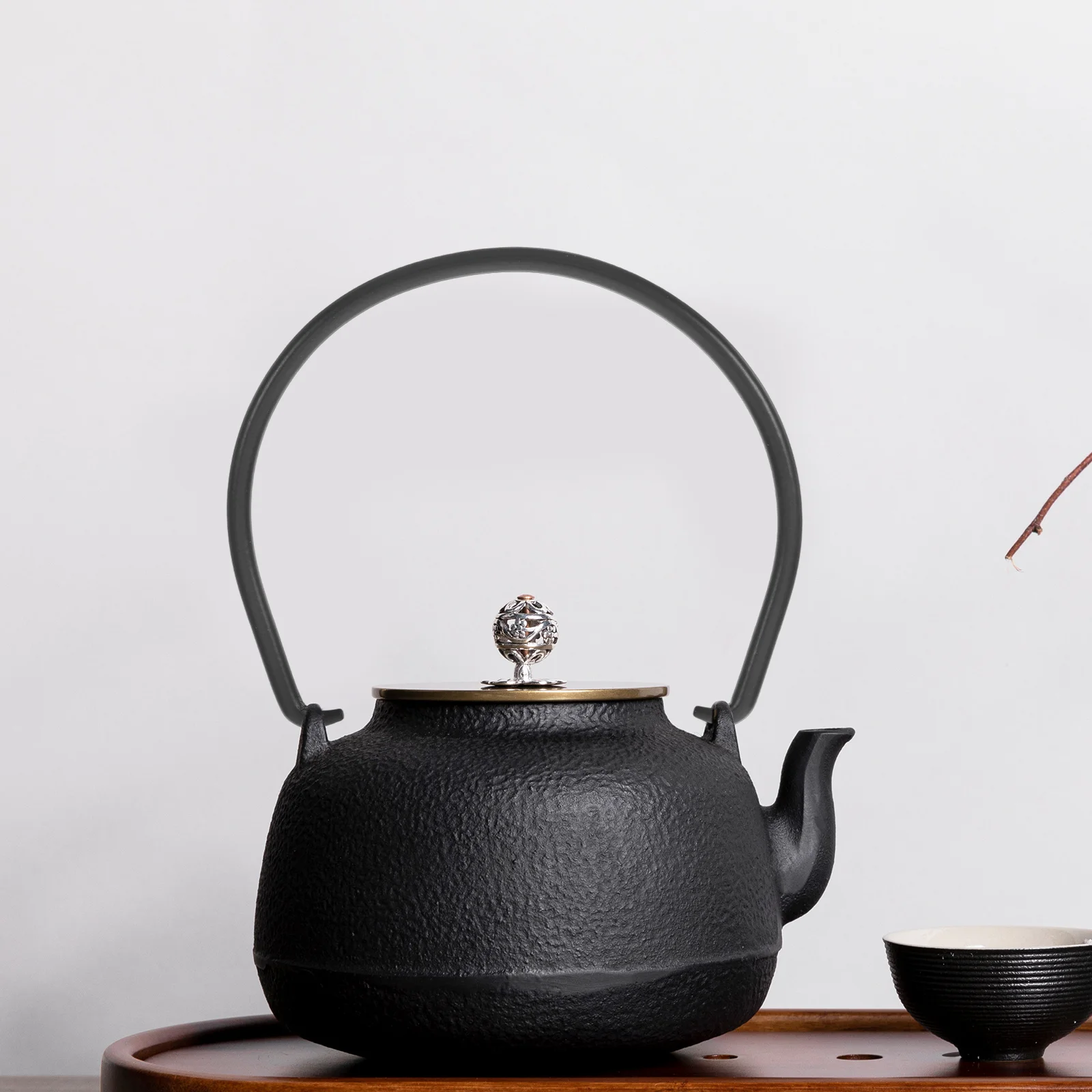 

4 Pcs Teapot Handle Japanese Kettle Chinese Handles for Teakettles Household Grip Metal Japanese-style Decorative Anti-scald