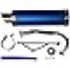 High Performance Exhaust System Muffler for GY6 50cc Scooter Moped TaoTao Jonway Kymco 139QMB Blue