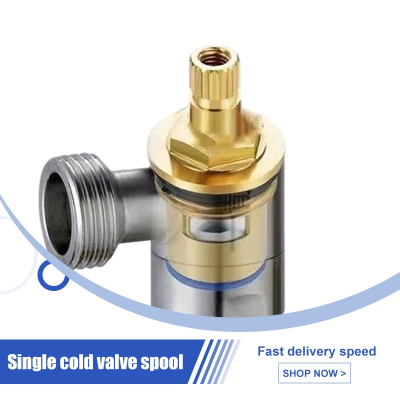 

3Pcs Faucet Valves Replacement Universal Tap Valve Brass Cartridge Faucet Inner Valve For Household Bathroom Kitchen Supplies