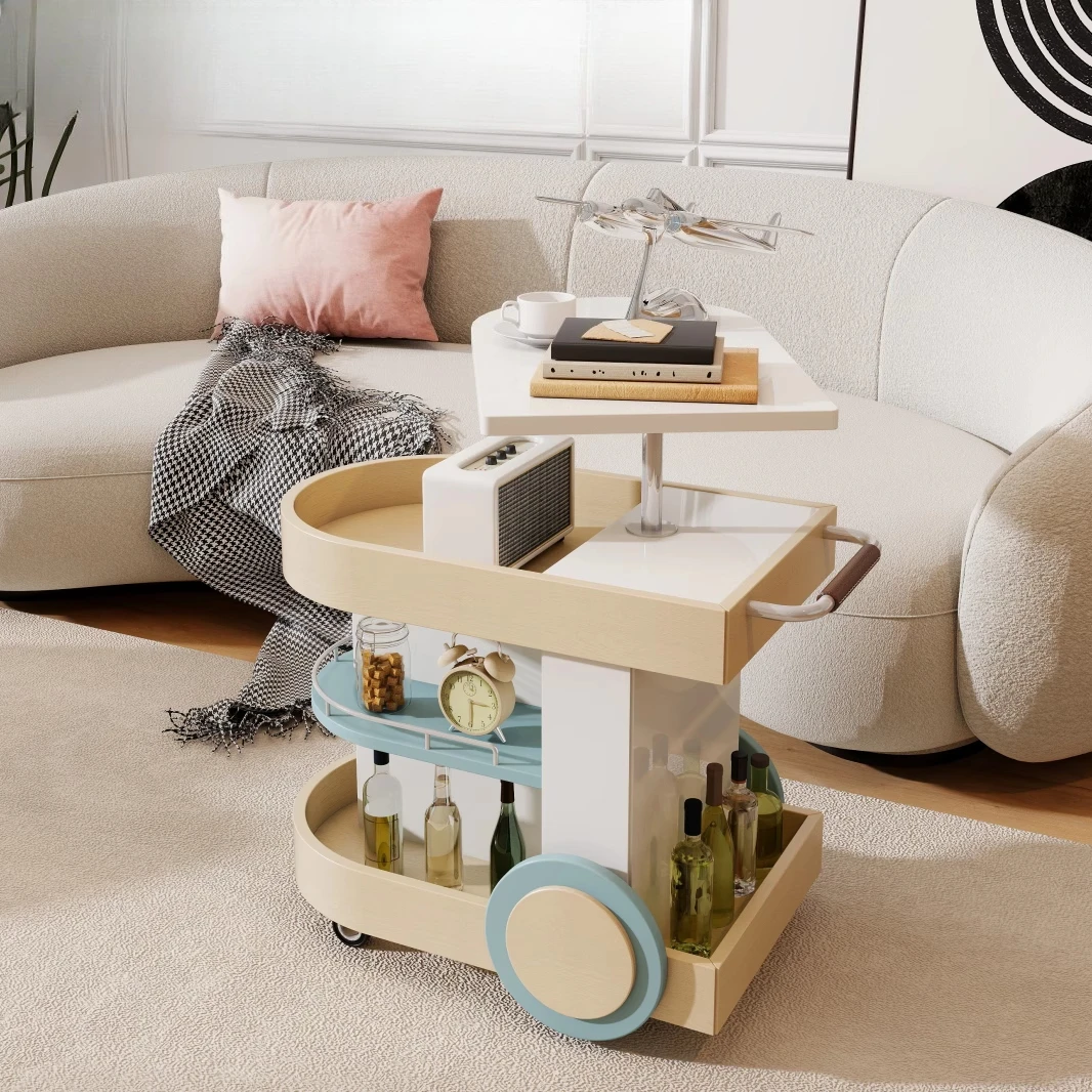 

Mobile snack cabinet sofa side few study trolley bedroom bedside table