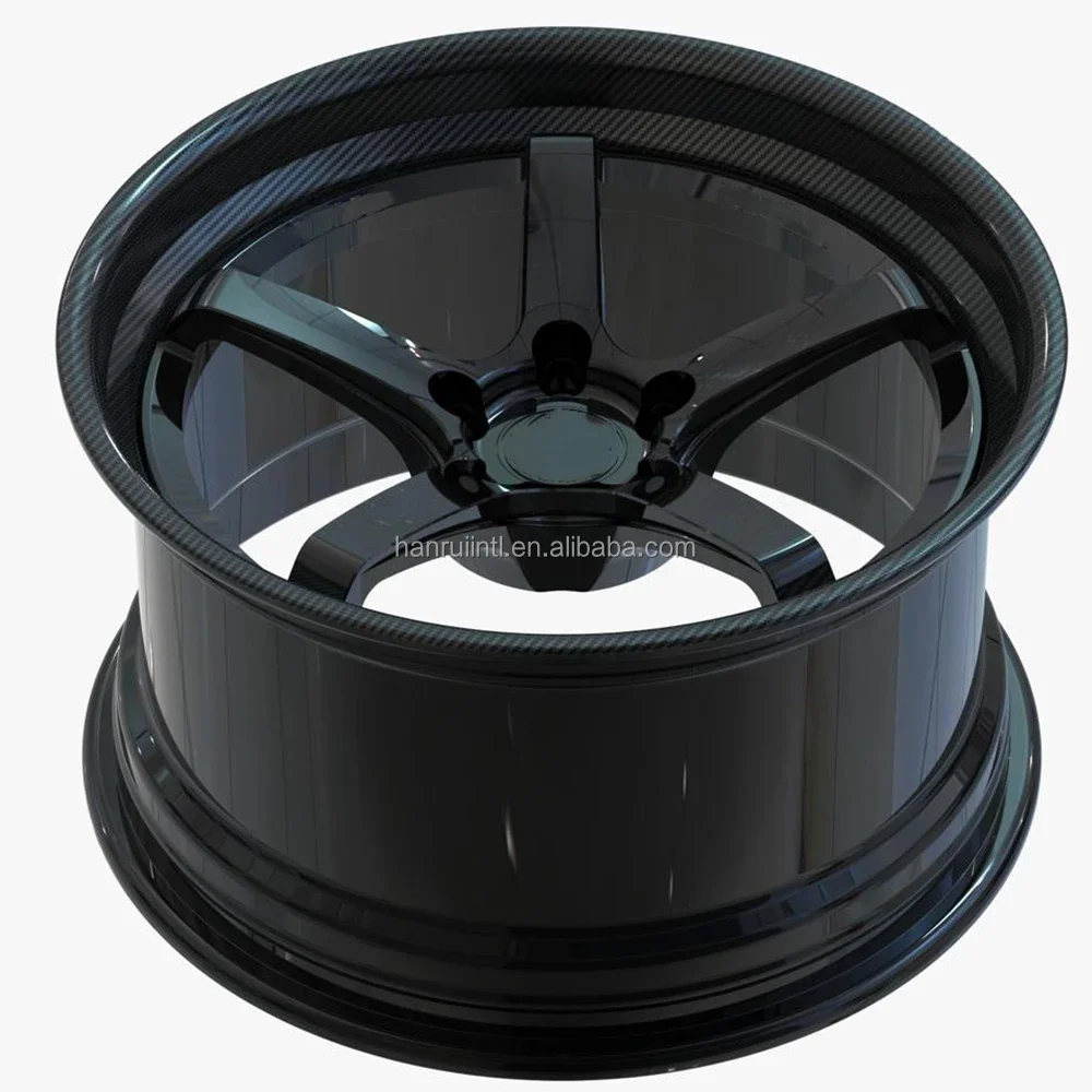 carbon fiber concave 2pc forged wheels Carbon fibre wheel hub 5X114.3 20inch