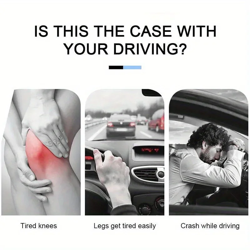 แผ่นรองเข่าในรถยนต์เมมโมรี่โฟม - เบาะรองต้นขาอเนกประสงค์พร้อมปลอกหนังเทียม