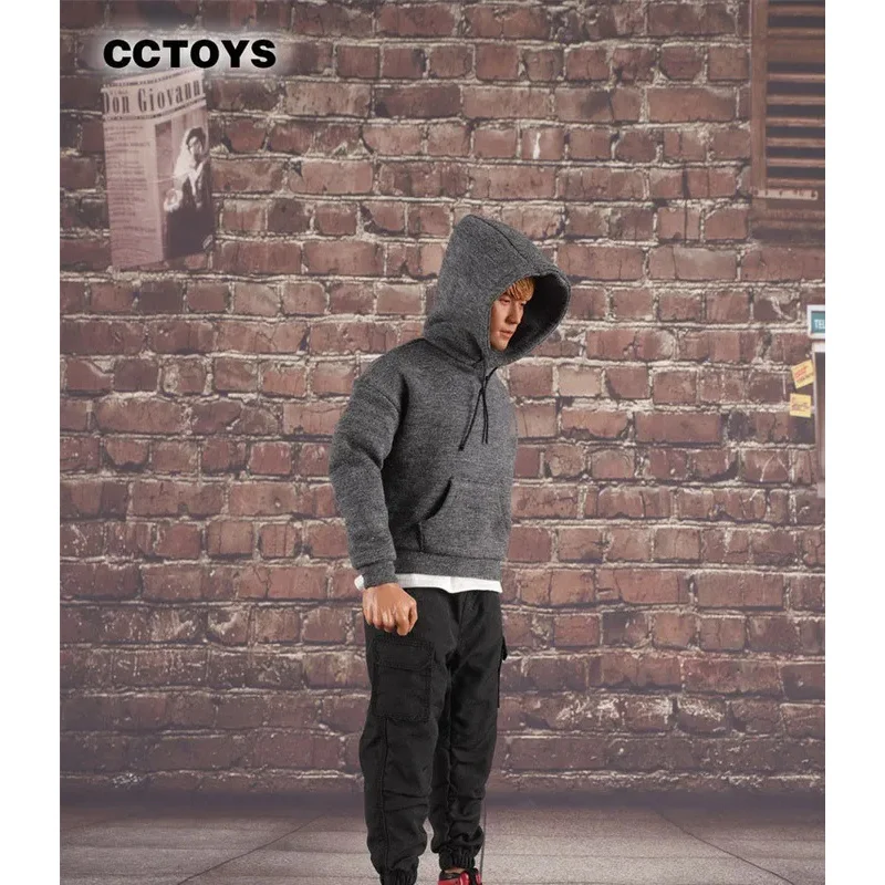 CCTOYS CC010 1/6 스케일 남성 의류 패션 스포츠 스타일 후드 스웨터 스포츠 후디 12인치 PH Tbl 액션 피규어에 적합