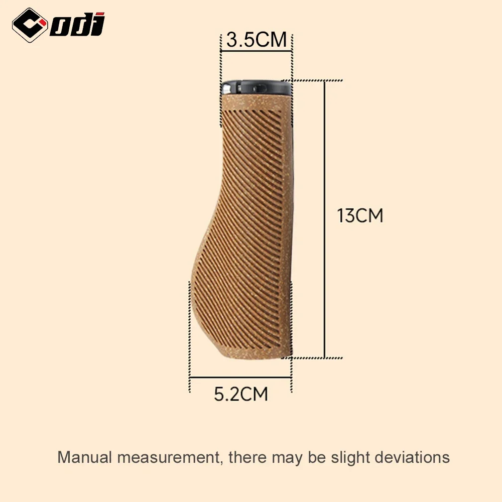 ODI EL13 MTB Retro Leather Grips Bicycle Large Pad Grip Road Bike Lock-on Grip Cover for Brompton Folding Bicycle Accessories