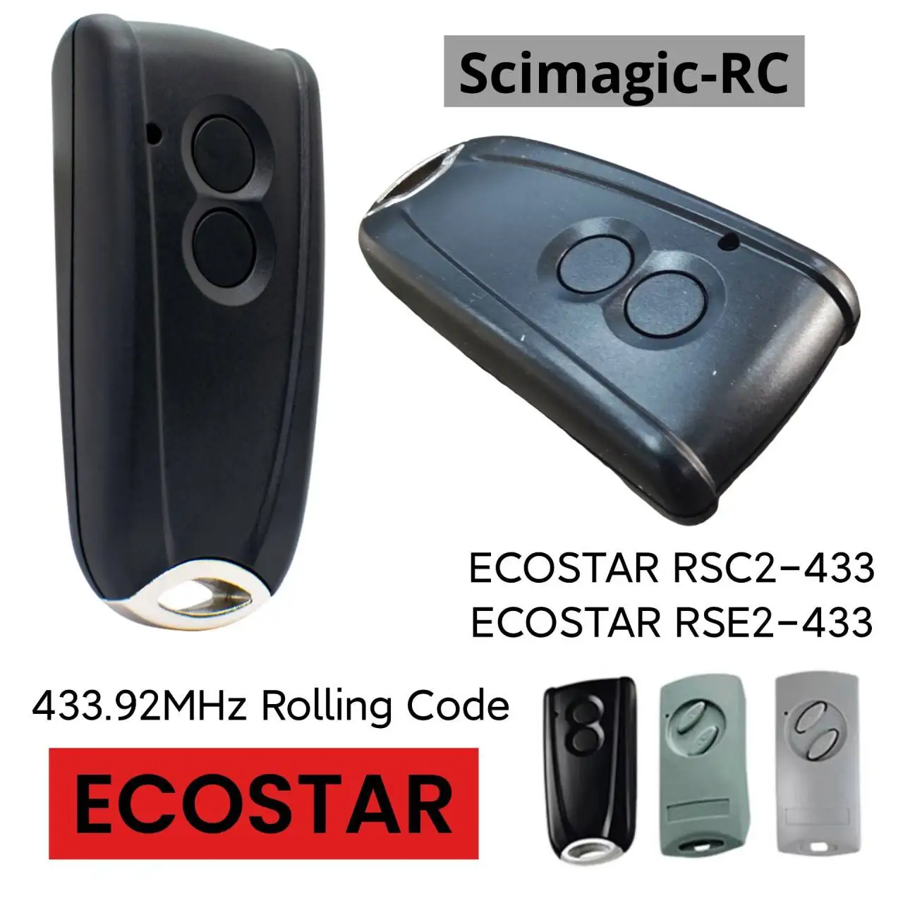 

Для ECOSTAR RSE2 RSC2 RSZ1 433 МГц с подвижным кодом, пульт дистанционного управления, совместимый Liftronic 500 700 800, устройство открывания гаражных ворот