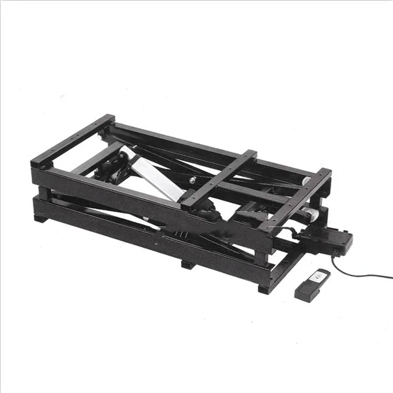 Electric Wired And Wireless Remote Control Coffee Table Dining Table 48v/80w Lifting Hardware Folding Iron Frame