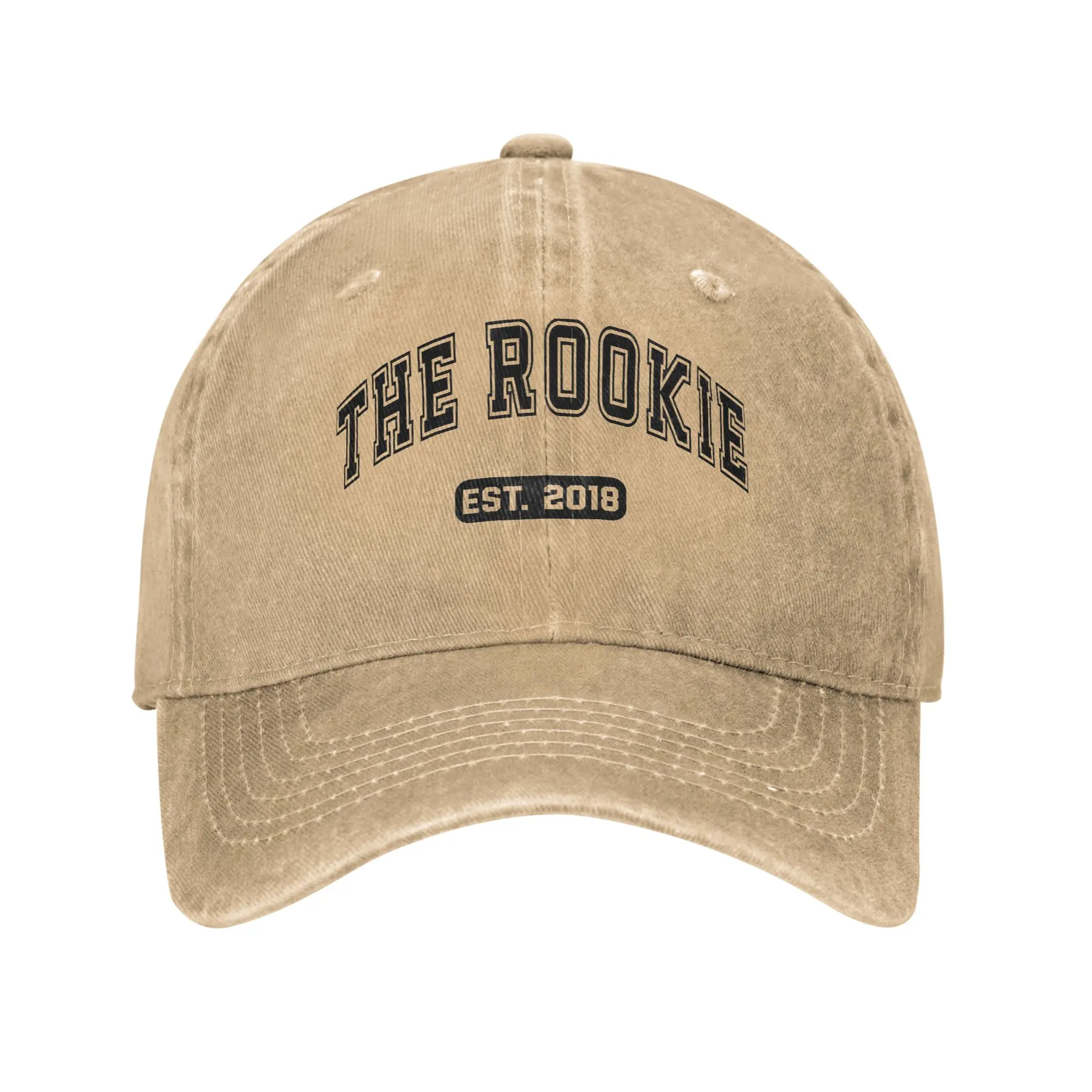 Vintage THE ROOKIE EST. 2018 TV Show Baseball Cap for Men Women Distressed Denim Snapback Hat  Outdoor Summer Soft Hats Cap