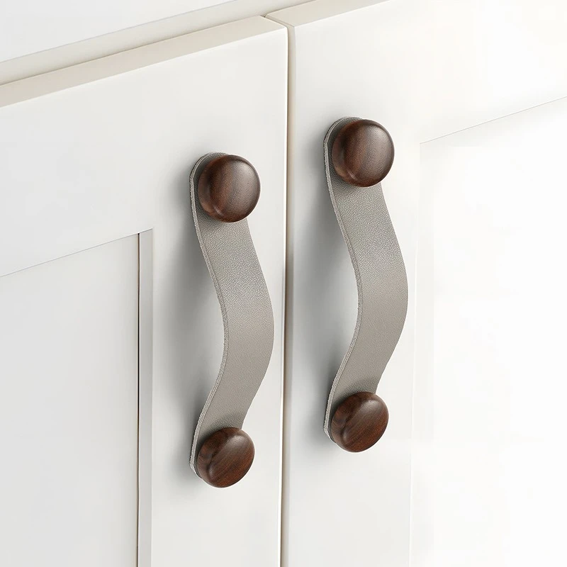 Nordic Beech Wooden Drawer Handle Cupboard Knobs Kitchen Cabinet Door Knob Furniture Handle Dresser Wood Knob