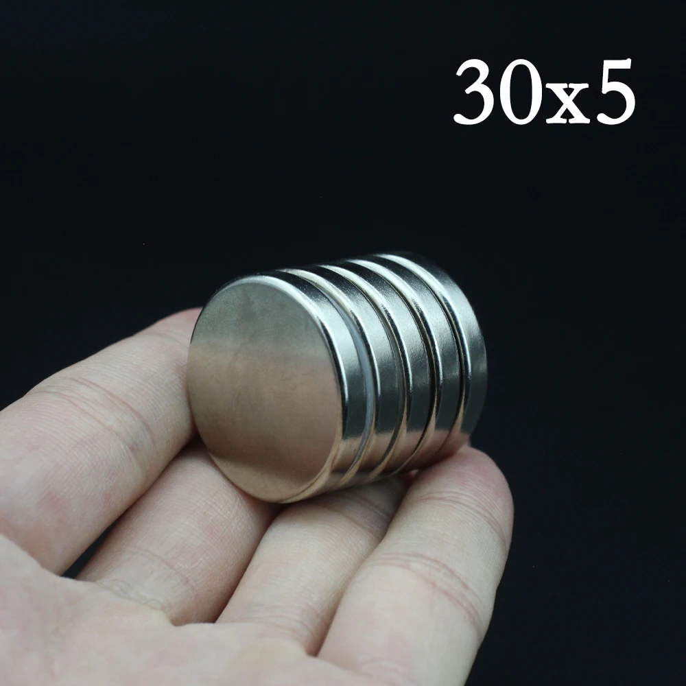 

1/3/5/10/20/50 Pcs 30x5 Neodymium Magnet 30mm x 5mm N35 NdFeB Round Super Powerful Strong Permanent Magnetic imanes Disc 30*5