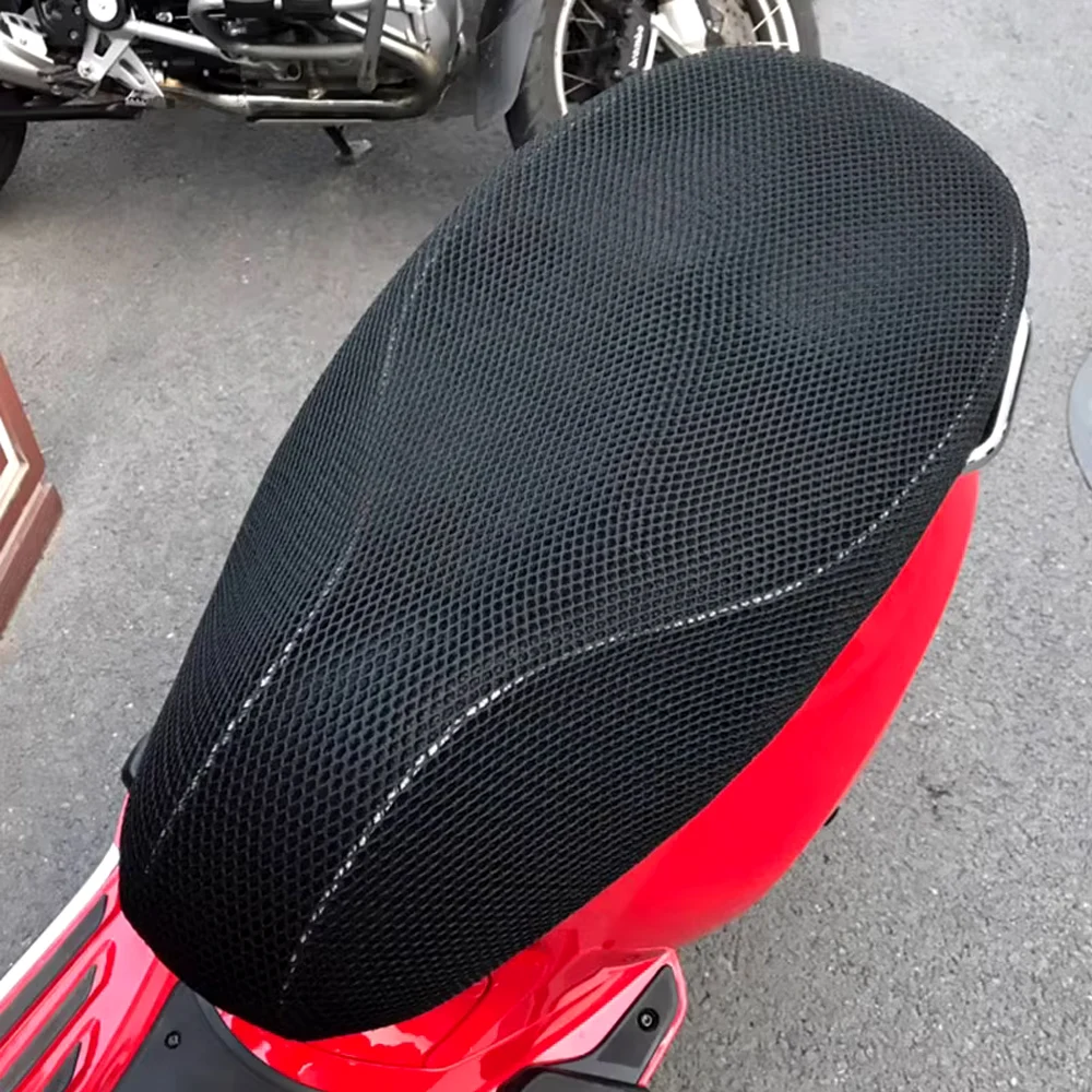 

For Vespa 3D Mesh Universal Sunscreen Breathable Seat Cover Primavera/Sprint LX/GTS/GTV Insulated and waterproof seat cover