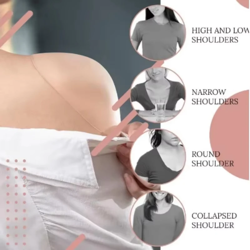 Image 4: Protège-épaule en silicone, magnifique support d'épaule à angle droit, unisexe, invisible, détachable et réutilisable