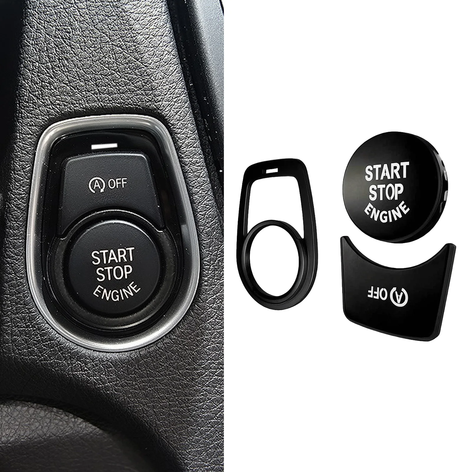 START Button Cover for BMW F20 F21 F22 F23 F30 F31 F32 F33 F34 F36 Sedan Coupe Convertible LHD Vehicles 2012 to 2019