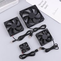 5V Brushless Cooling Fan USB Router Fan Computer Case TV Box Cooling Case 50mm 80mm 90mm 120mm PC DIY Cooler Desktop Fan