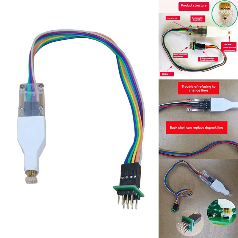 

SOP8 Chip Download Burn Write Probe Spring Needle Bios Free Wire Download Cable Chip Burner Cable