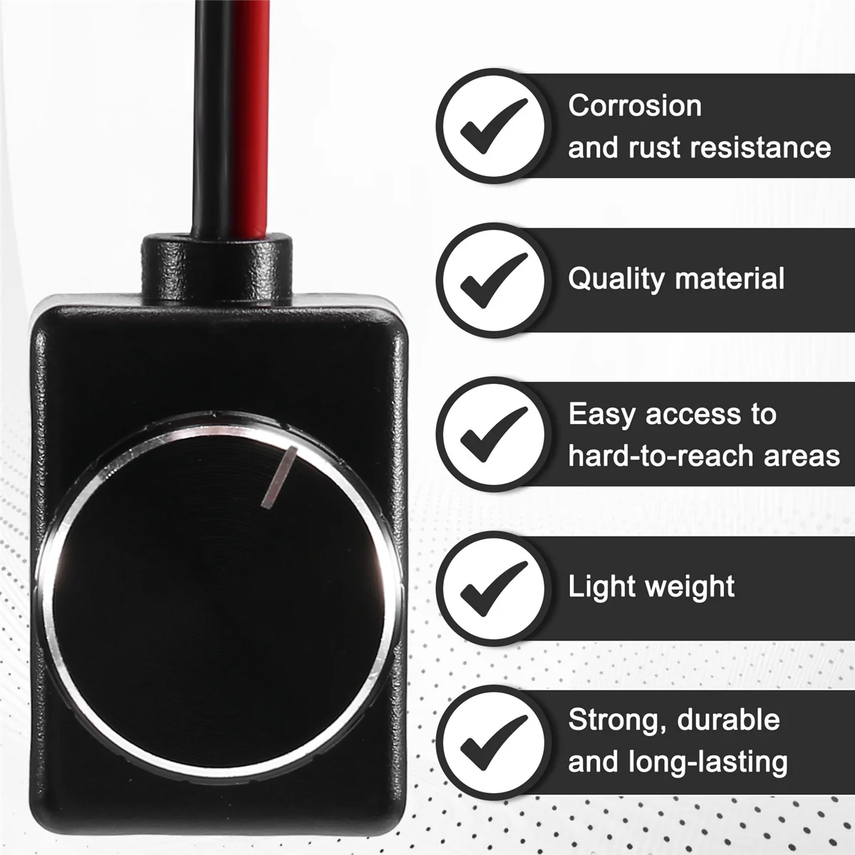 Risen universal 12/24v baixo volts pmm led dimmer switch com botão de metal para luzes led rv interior luzes de teto veículos caminhão
