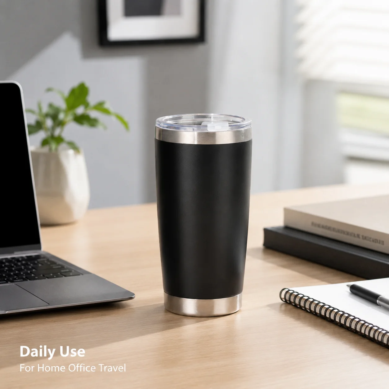 Personalized 20oz Stainless Steel Tumbler Custom Name Logo Pattern Double Wall Insulated Leakproof Car Travel Coffee Outdoor Gif
