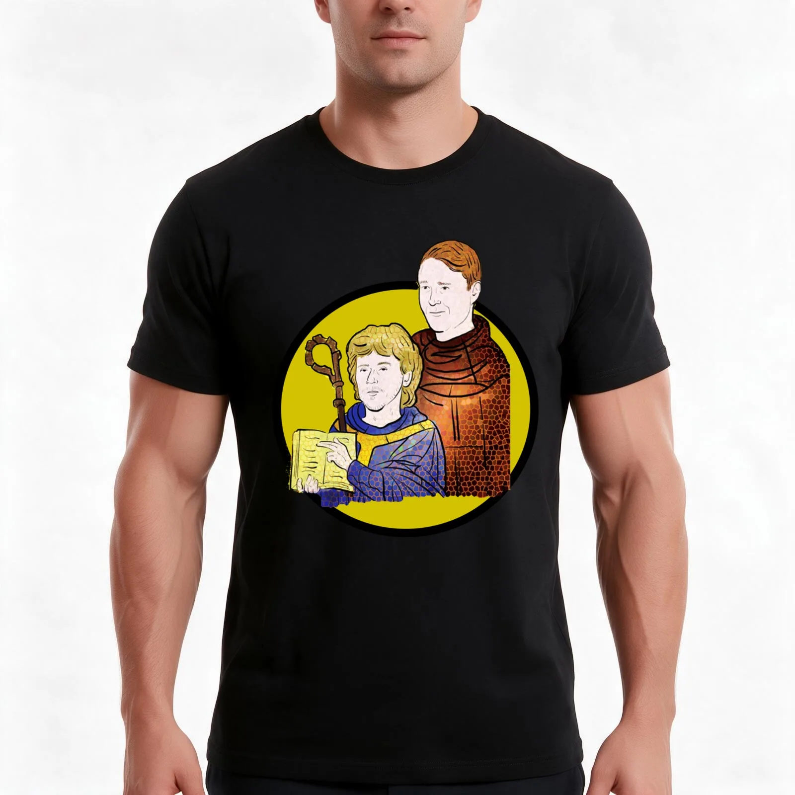 matt and shane-secret pod T-Shirt, Summer Casual Cotton Tee, Oversized Streetwear Tops, Vintage Graphic Print, Unisex Men Women