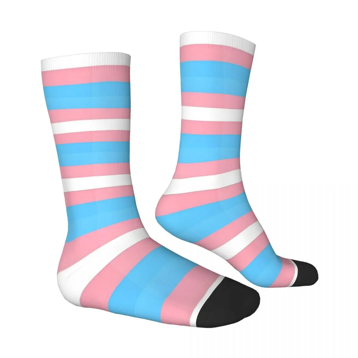 Transgender Flag Socks Leisure Stockings Men's Quality Outdoor Sports Socks Autumn Graphic Anti Slip Socks