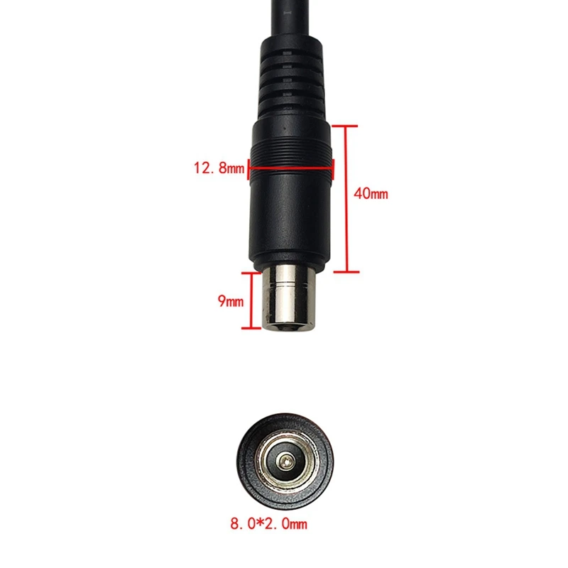 XT60 Male to DC8020 Male Charge Cable 16AWG for Connecting Solar Generators to Electronic Devices-A75P