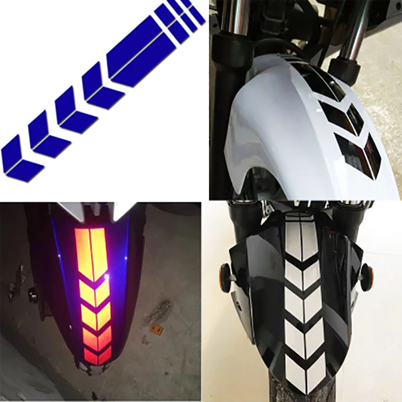 Stiker reflektif sepeda motor Universal, Decal Fender roda untuk Kawasaki Z1000 ZX10R ZX12R ZX6R ZX636R ZX6RR ZX9R