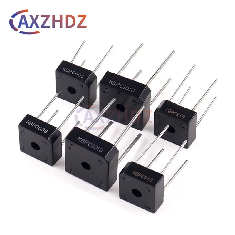 10PCS 1KV 600V 800V DIP 4Pin KBPC606 KBPC608 KBPC610 KBPC1010 6A 10A 1000V Diode Square Bridge Rectifier