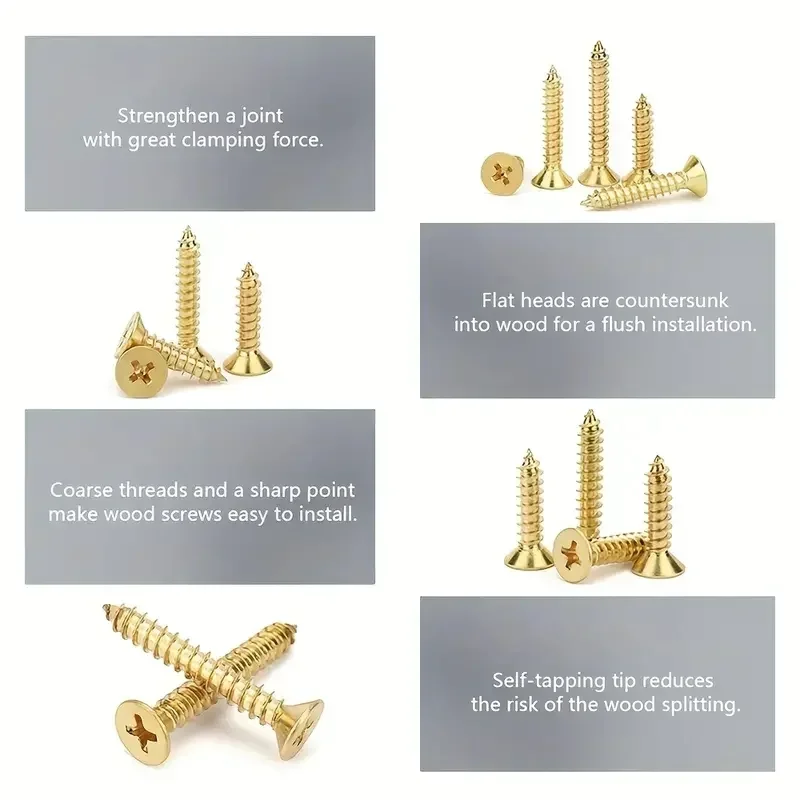 530pcs M2 Self-Tapping Screws Combo Kit With Locknuts And Wood Screws - Perfect For DIY Projects And Professional Use