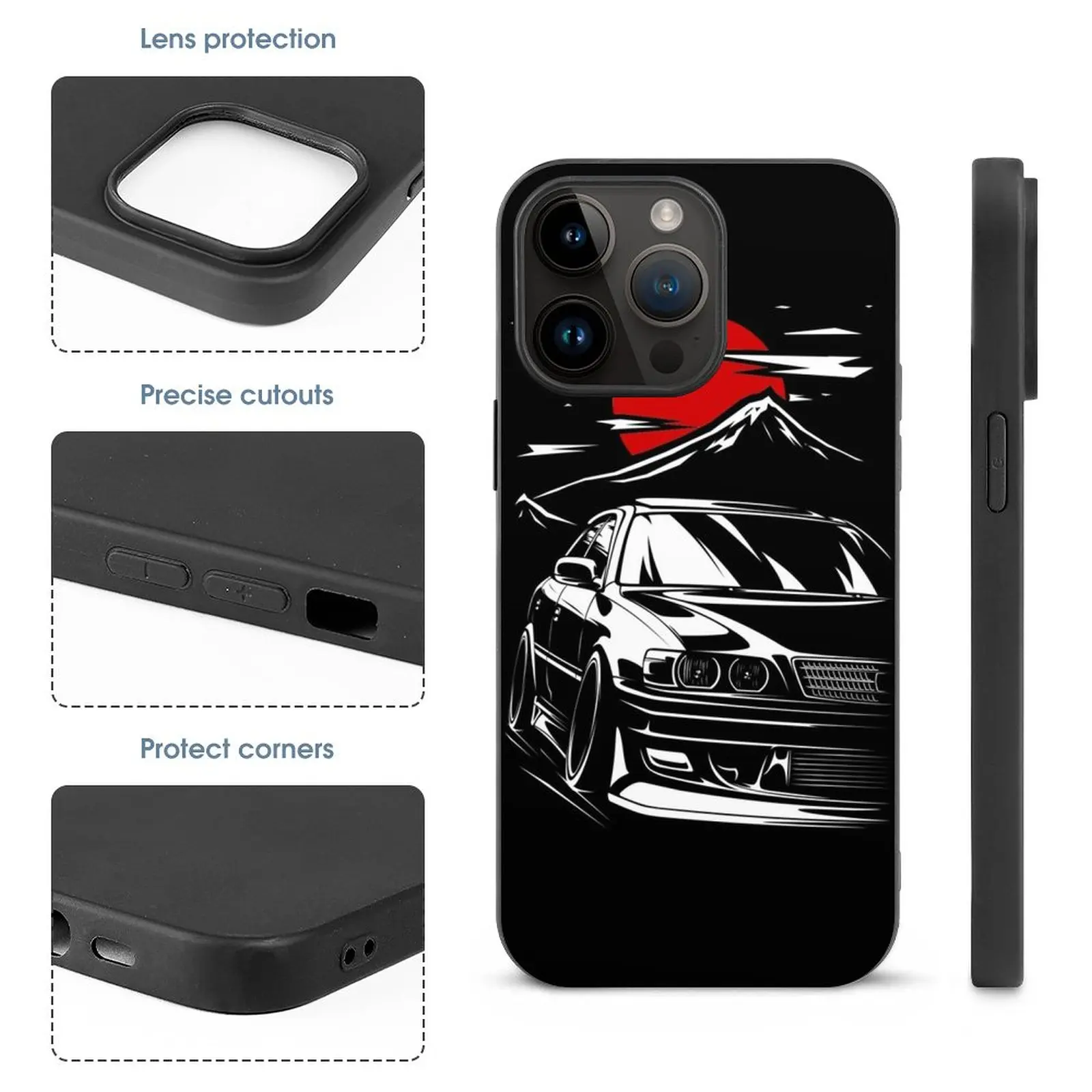 Chaser Jzx100 Tourer V All Series Case For Iphone 16 15 11 12 13 14 Pro Max Mini 7 8 Plus Xr Silicone Cover Chaser Cresta Mark