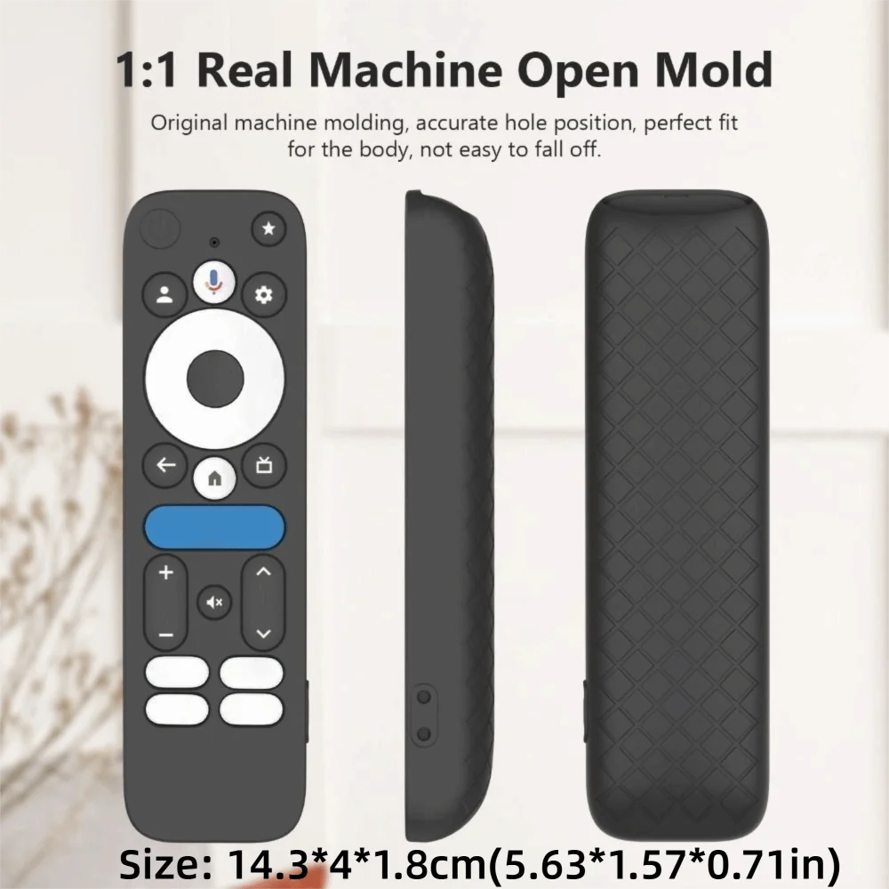 حافظة واقية من السيليكون مع واقي الحبل وغطاء وحدة التحكم عن بعد مقاوم للصدمات لهاتف onn.GoogleTV Box 4K Pro 2025 #2