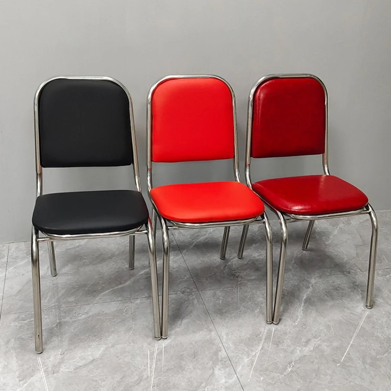 Stainless Steel Banquet Chair with Backrest VIP Seating for Hotel Wedding Stackable Dining Chair for Party Elegant Event Chairs