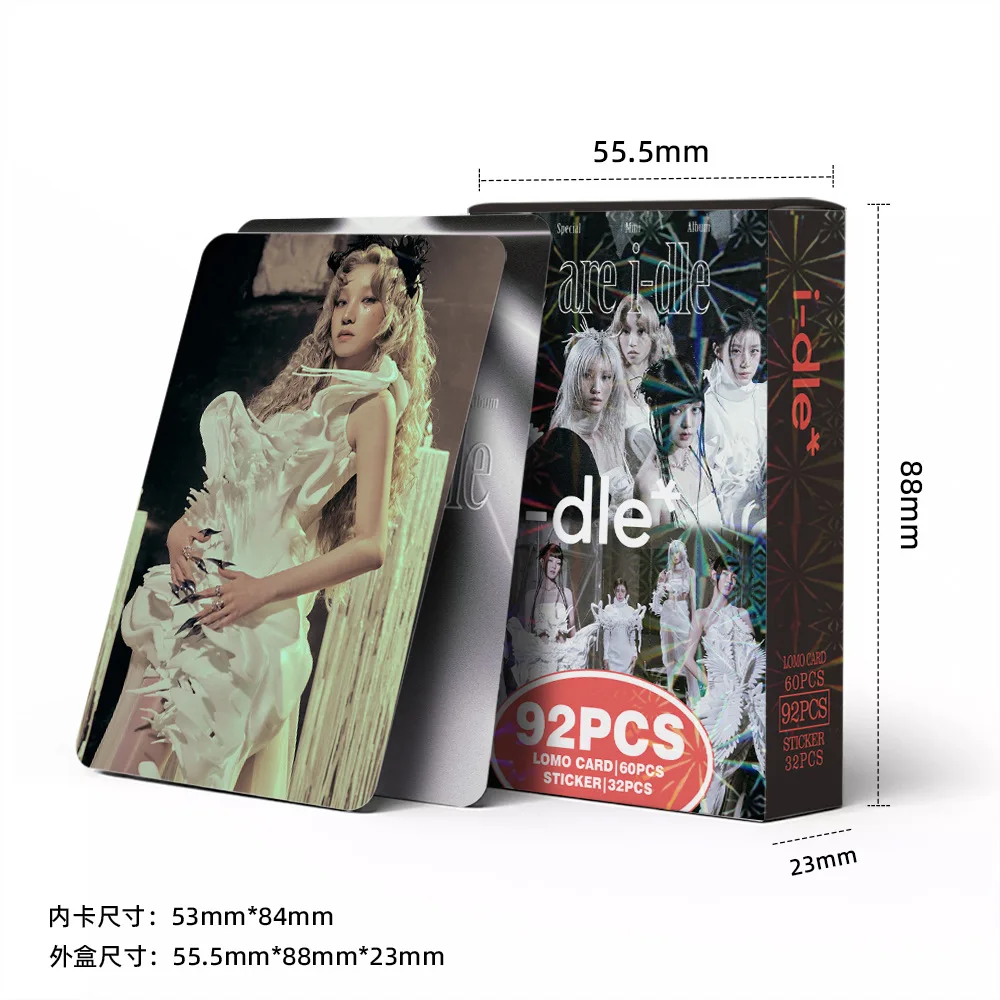 92 Stück Kopo-Karten Original GIDLE-Karten I-DLE Return Album Wir sind idle Fotokarten LOMO-Karten