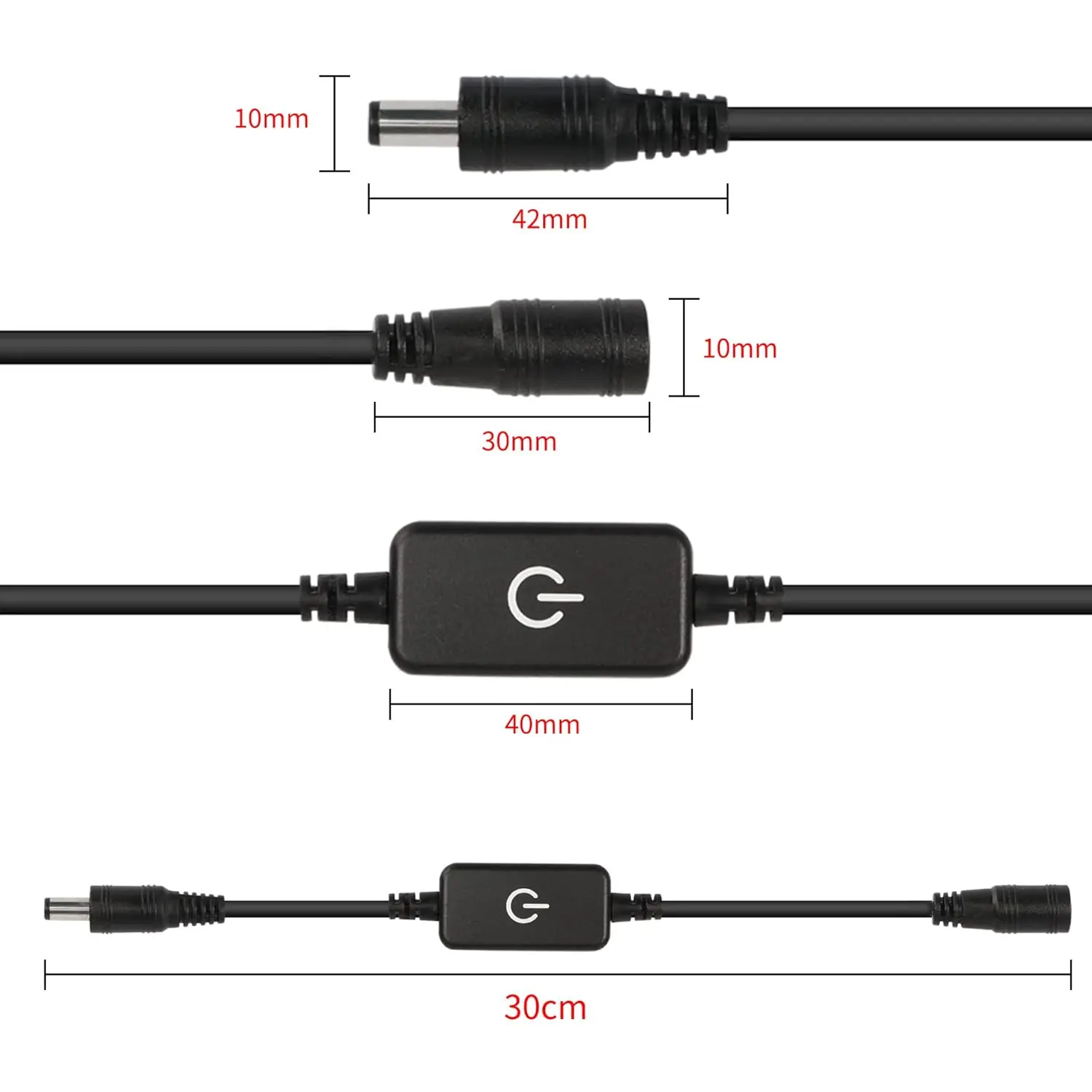 DC 12V 24V LED Strip Touch Dimme Brightness Control Simpl Dimmer Switch Controller for 5050 3528 2835 Light Strip Single Color