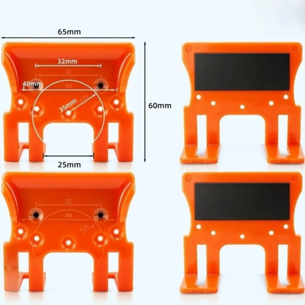 Portable 2mm Hinge Installation Fixture Magnetic Plastic Cabinet Door Hinge Jig Hinge Drilling Tool Cabinet Door Installation