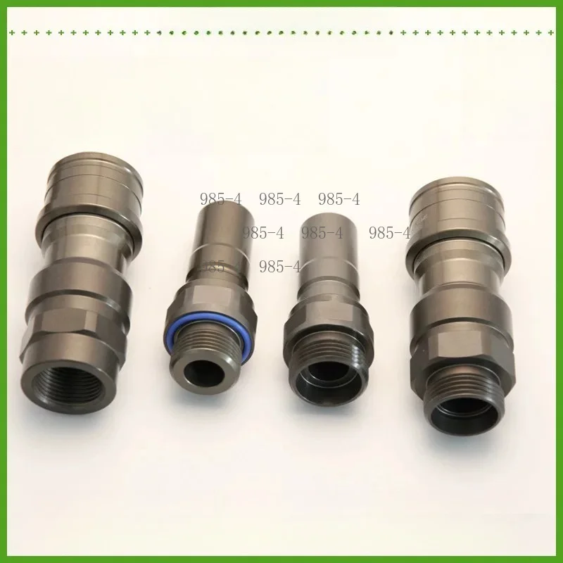 Liquid-Cooled Aluminum Alloy Flat Face Quick Connector High Pressure Industrial Hydraulic Fitting