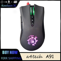 A4tech Bloody A91 Gaming Mouse Wired Optical Engine 8 Programming One-Click Instant Macro Io1.1 Macro Drive FPS Valorant