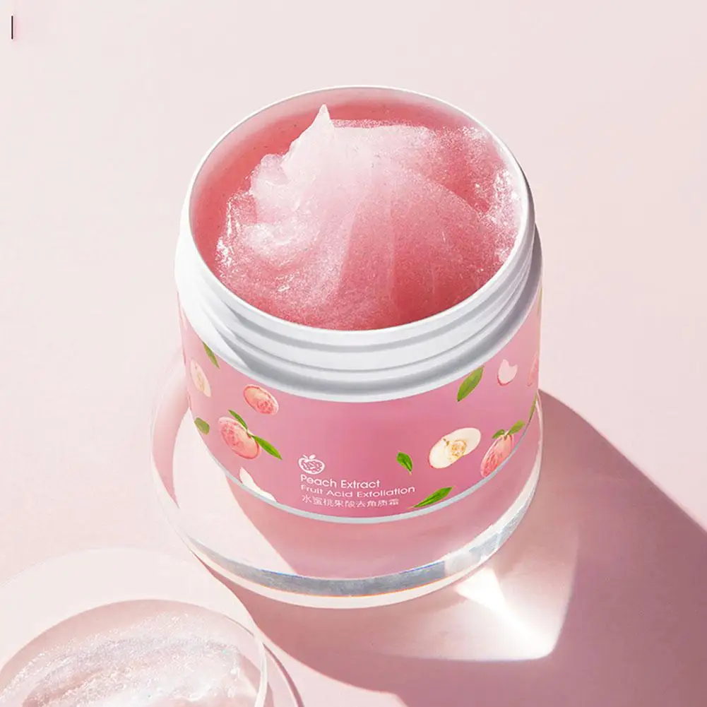 Peach-GIslande exexpectant pour le corps, nettoyage en profondeur de la peau, élimine le blanchiment de la peau jetable, améliore l'hydratation, éclaircit les soins du corps