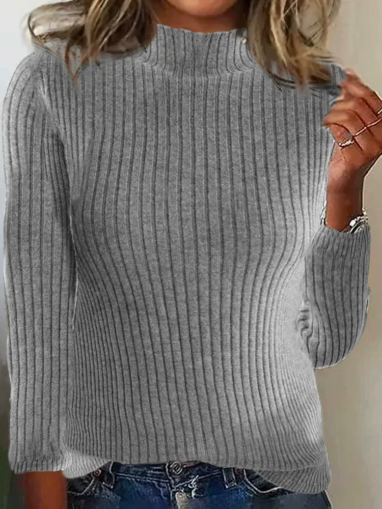 

Водолазка, модные праздничные шикарные свитера, женские однотонные топы с длинными рукавами на осень-зиму, одежда для дома 2025 года, элегантные женские пуловеры