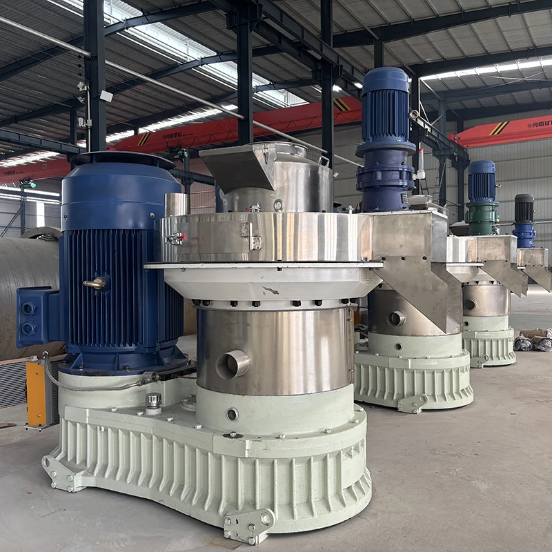 High-efficiency 1-2t/h Wood Pellet Machine Production Line Vertical Ring Die Pellet Machine For Sale