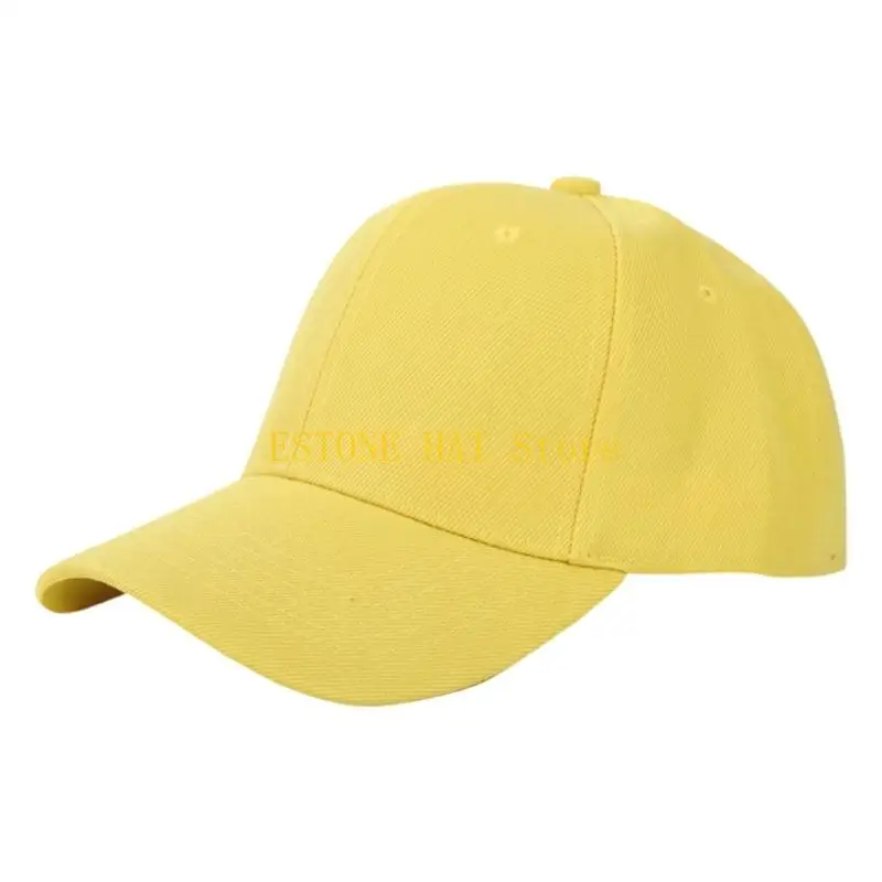 49MF Poly-Cotton Sun Shade Baseball Cap Adjustable Hat for Travel Use and Daily Wear