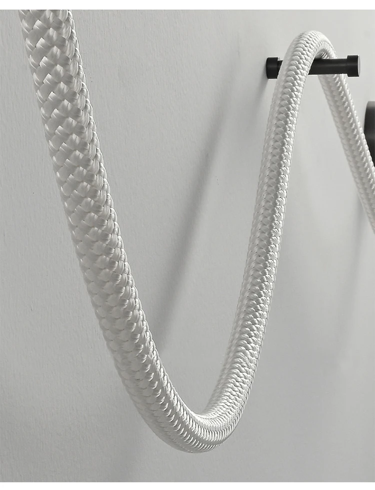 Luke Wand lampe einfache Atmosphäre Licht nordische Nachttisch lampe Wohnzimmer Faser gewebte Licht emittierende Röhre Lampe Bett Zimmer Nacht lampe – Detail 17