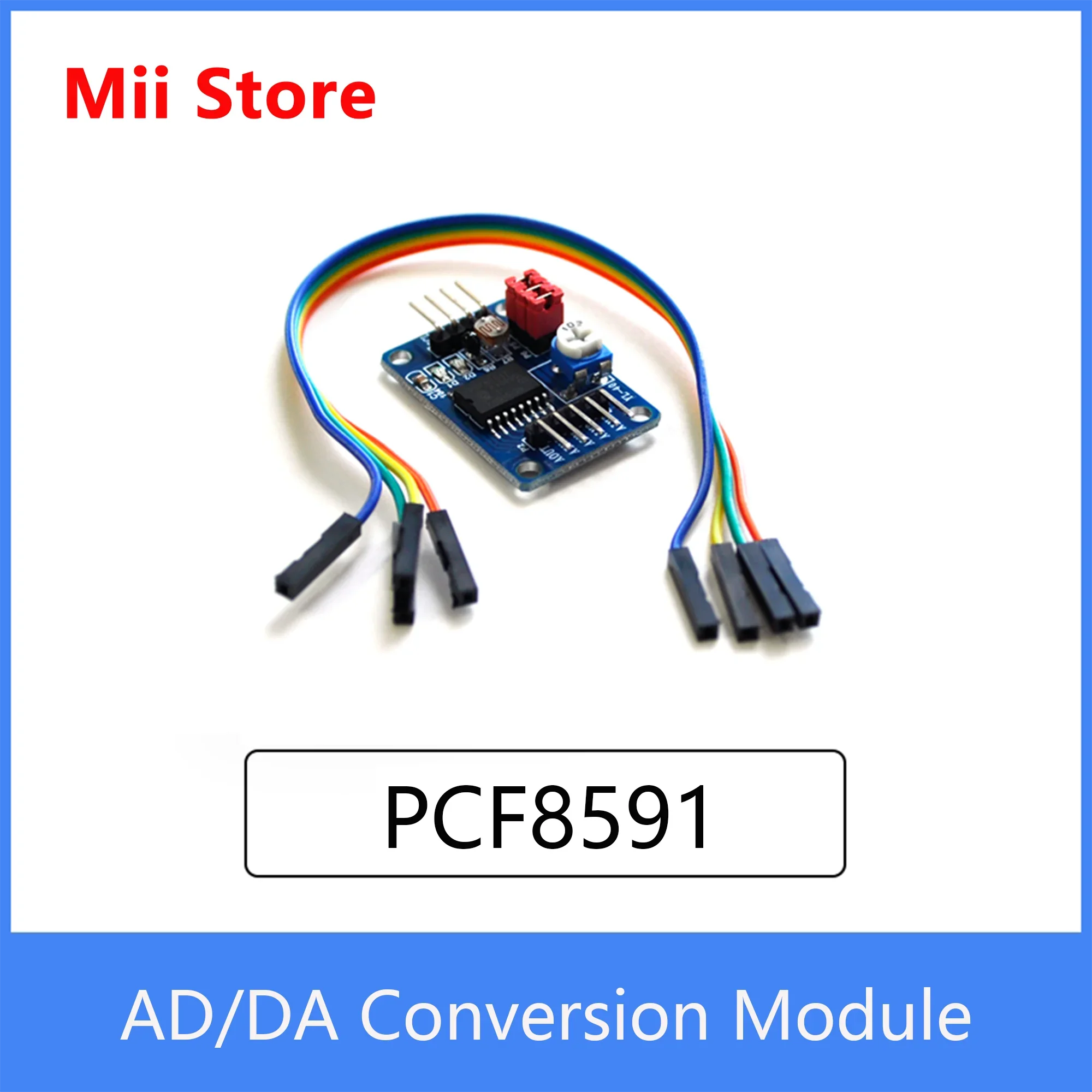 

Модуль PCF8591 Модуль преобразования AD/DA Аналого-цифровое/цифро-аналоговое преобразование + Кабель Поддержка Raspberry Pi 3/4