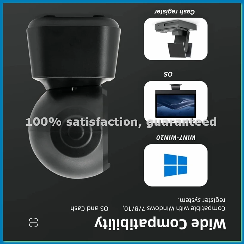 1D 2D QR Wired Barcode Scanner Automatic Sense Reader USB Desktop Barcode Reader-ABWO