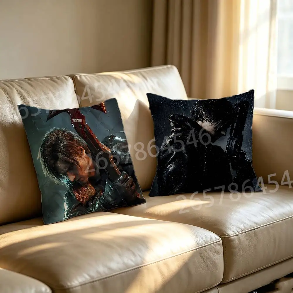 R-RE9 Leon R-Resident Printed Pillow Cover Cushion Case Simple Sofa Pillow Case No Pillow Core