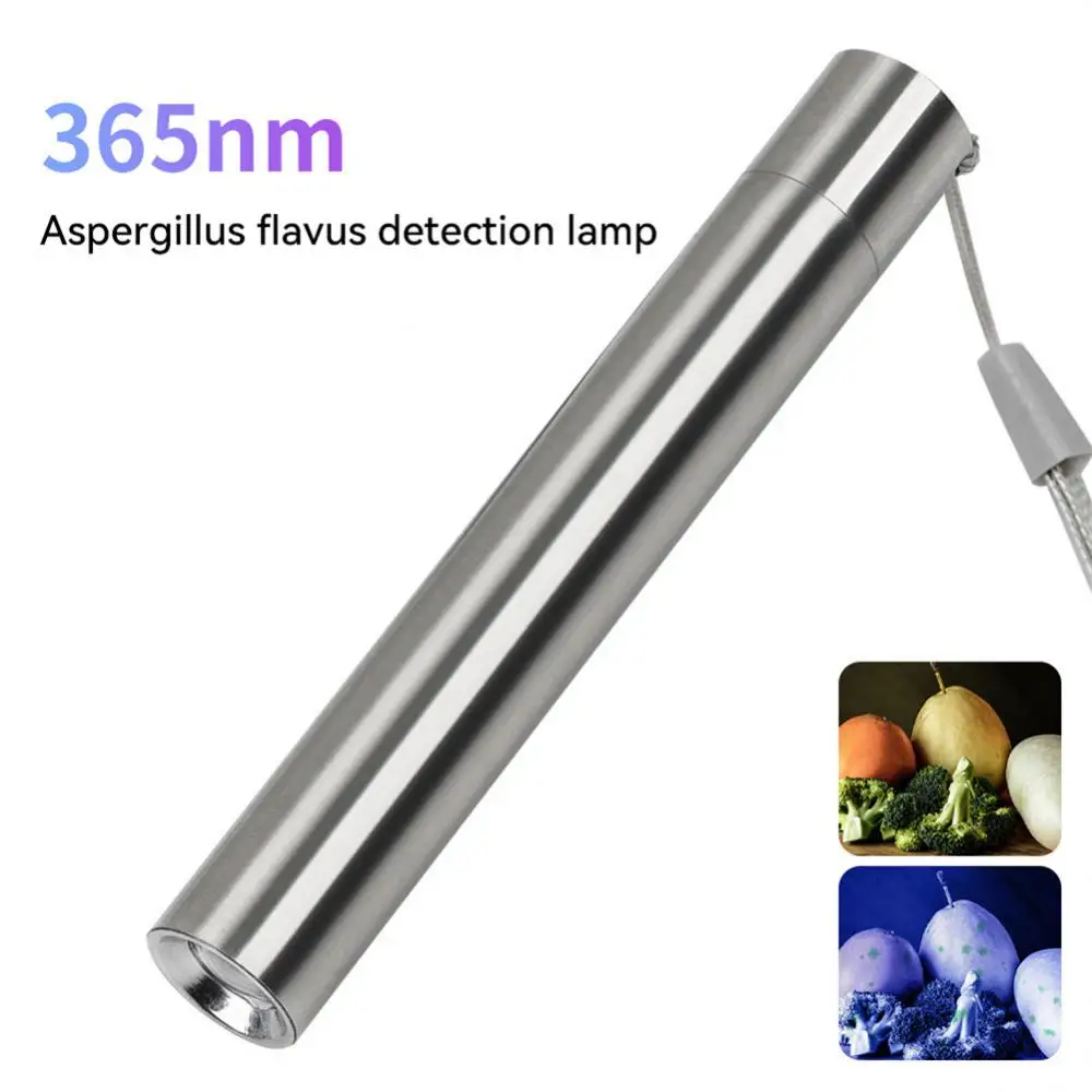 Multifunctional Blue Light Detection Anti-counterfeiting Purple Light Flashlight Portable Practical Banknote Checking Flashlight