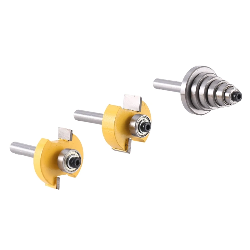 Акция! Шариковый Т-образный нож 1/4X3/8 1/4X1/2 + подшипник + гаечный ключ, внешний диаметр 1-1/4, 31,75 мм, плоская фреза