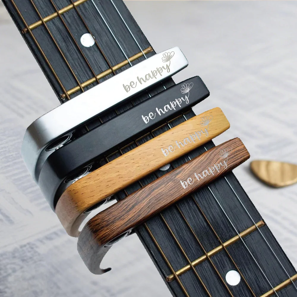 Cejilla universal para guitarra, de aleación de zinc, abrazadera profesional para guitarra acústica, clásica, eléctrica y ukelele. Accesorios para papá, regalo para amantes de la música, regalo del Día del Padre.